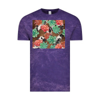 Cloud Purple succulents and cowhide Vintage Tee - TumblerDesignByShophia