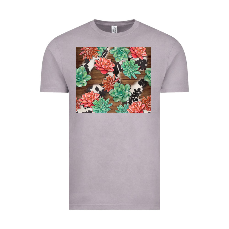 Succulents And Cowhide Vintage Tee by TumblerDesignByShophia | Teevron