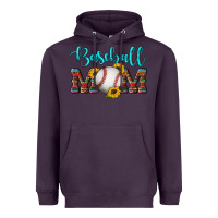 Plum western leopard serape wooden sunflowers  turquoise glitter mom baseba Heavyweight Hoodie - Artiststas
