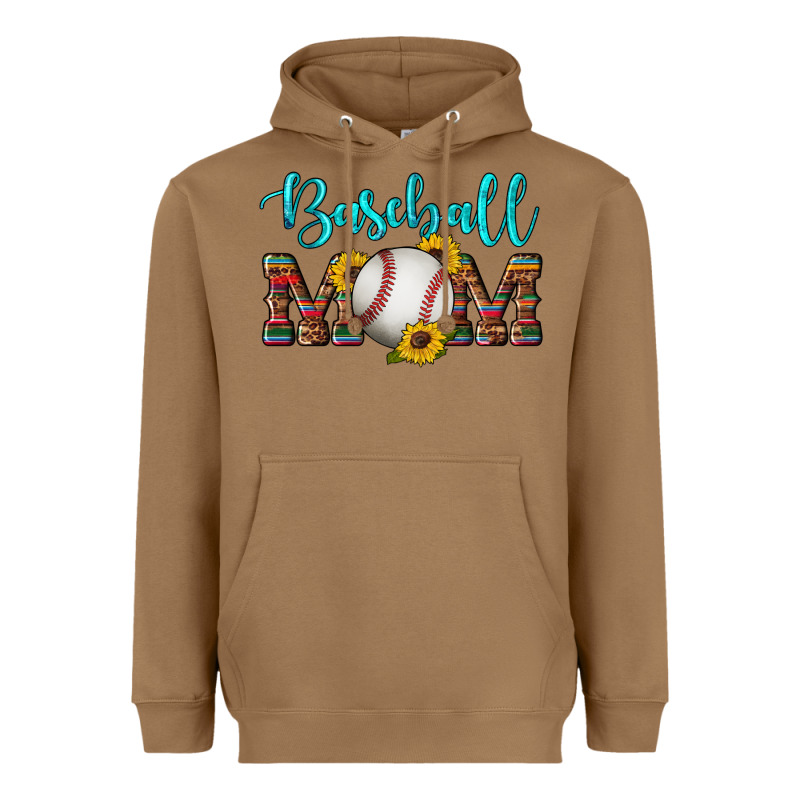 Western Leopard Serape Wooden Sunflowers  Turquoise Glitter Mom Baseba Heavyweight Hoodie by Artiststas | Teevron