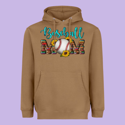Western Leopard Serape Wooden Sunflowers  Turquoise Glitter Mom Baseba Heavyweight Hoodie Designed By Artiststas