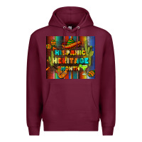 Burgundy hispanic heritage month tumbler Premium Hoodie - BundleAndBundleShop