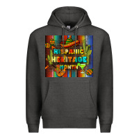 Charcoal Heather hispanic heritage month tumbler Premium Hoodie - BundleAndBundleShop