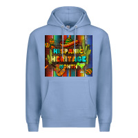 Colony Blue hispanic heritage month tumbler Premium Hoodie - BundleAndBundleShop