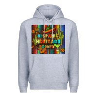 Heather Grey hispanic heritage month tumbler Premium Hoodie - BundleAndBundleShop