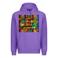 Purple hispanic heritage month tumbler Premium Hoodie - BundleAndBundleShop