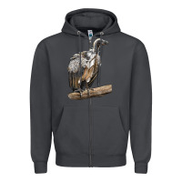 Smoke Vulture Bird Zipper Hoodie - LillyAllenDesigns