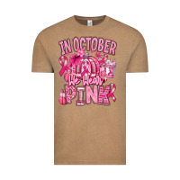 Vintage Coffee in october we wear pink american football Vintage Tee - RanaPortraitStore