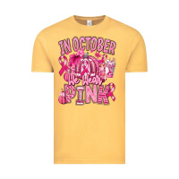 Vintage Mustard in october we wear pink american football Vintage Tee - RanaPortraitStore