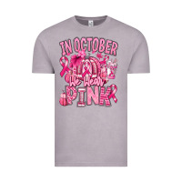 Vintage Zinc in october we wear pink american football Vintage Tee - RanaPortraitStore