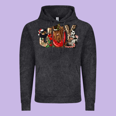 Joy Vintage Hoodie Designed By Cowgirlartshop