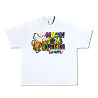 White mardi gras drinking team 12 inches 300 dpi Urban Heavy Tee - CowGirlArtShop