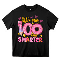 Black little miss 100 days smarter Heavy Core Tee - Artiststas