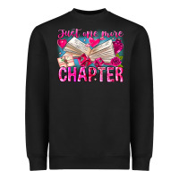 Black Just One More Chapter Heavyweight Sweatshirt - CowhideDigitalArt