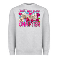 Heather Grey Just One More Chapter Heavyweight Sweatshirt - CowhideDigitalArt