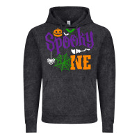 Vintage Black spooky one boy halloween 1st birthday matching family t shirt Vintage Hoodie - trangStudio