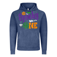 Vintage Denim spooky one boy halloween 1st birthday matching family t shirt Vintage Hoodie - trangStudio