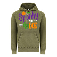 Vintage Olive spooky one boy halloween 1st birthday matching family t shirt Vintage Hoodie - trangStudio