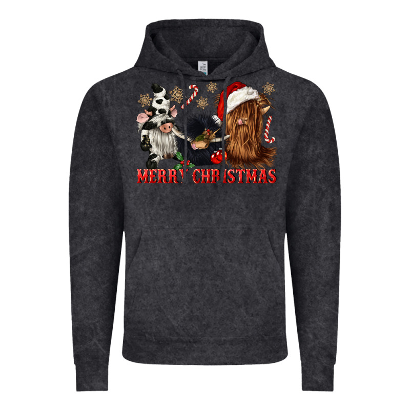 Merry Christmas Heifer Cow Gnomies Vintage Hoodie by CowGirlArtShop | Teevron