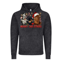 Vintage Black merry christmas heifer cow gnomies Vintage Hoodie - CowGirlArtShop