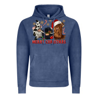 Vintage Denim merry christmas heifer cow gnomies Vintage Hoodie - CowGirlArtShop