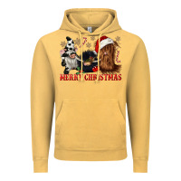 Vintage Mustard merry christmas heifer cow gnomies Vintage Hoodie - CowGirlArtShop