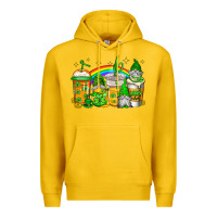 Lemon st patricks day gnomes coffee cups Premium Hoodie - Jasminsmagicworld