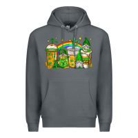Rock st patricks day gnomes coffee cups Premium Hoodie - Jasminsmagicworld