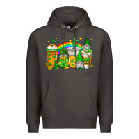 Smoke st patricks day gnomes coffee cups Premium Hoodie - Jasminsmagicworld