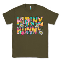 Army Green Hunny Bunny Easter Classic Tee - NancyCooperArtShop