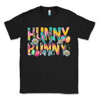 Black Hunny Bunny Easter Classic Tee - NancyCooperArtShop