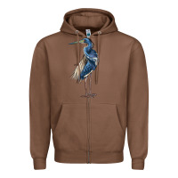 Chestnut Louisiana Heron Zipper Hoodie - LillyAllenDesigns
