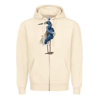 Louisiana Heron Zipper Hoodie | Teevron