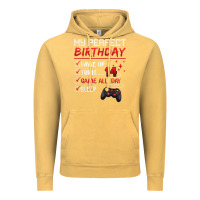 Vintage Mustard 14 Year Old Gamer Gift Boy Teen 14th Perfect Birthday Gaming Vintage Hoodie - trangStudio