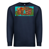 Navy brave turquoise leopard cactus and floral arrow licanse plate Premium Sweatshirt - Artiststas