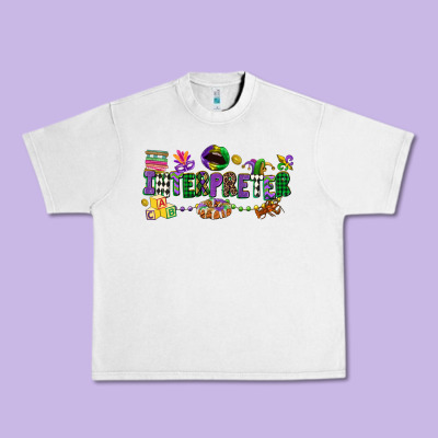 Interpreter Mardi Gras Urban Heavy Tee Designed By Cowgirlartshop