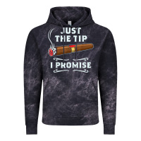 Cloud Black Just The Tip Cigar Smoker Gift Funny Cigar Smoking Vintage Hoodie - trangStudio
