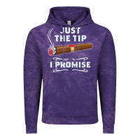 Cloud Purple Just The Tip Cigar Smoker Gift Funny Cigar Smoking Vintage Hoodie - trangStudio