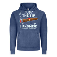 Vintage Denim Just The Tip Cigar Smoker Gift Funny Cigar Smoking Vintage Hoodie - trangStudio
