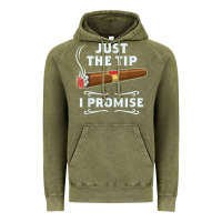 Vintage Olive Just The Tip Cigar Smoker Gift Funny Cigar Smoking Vintage Hoodie - trangStudio