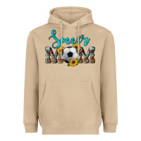 Mushroom western leopard cowhide sunflowers  glitter mom soccer Heavyweight Hoodie - Artiststas