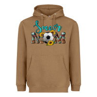 Toasted Coconut western leopard cowhide sunflowers  glitter mom soccer Heavyweight Hoodie - Artiststas