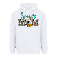 White western leopard cowhide sunflowers  glitter mom soccer Heavyweight Hoodie - Artiststas