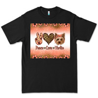 Black peace love yorkie Premium Tee - Jasminsmagicworld