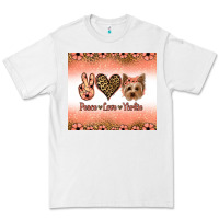 White peace love yorkie Premium Tee - Jasminsmagicworld