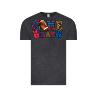 Vintage Black Game day red and blue Vintage Tee - HowdyJamesFarm