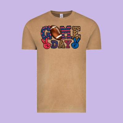 Game Day Red And Blue Vintage Tee Designed By Howdyjamesfarm