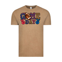 Vintage Coffee Game day red and blue Vintage Tee - HowdyJamesFarm
