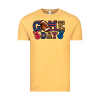 Vintage Mustard Game day red and blue Vintage Tee - HowdyJamesFarm