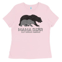 Bubblegum Pink Mama Bear Sleep Disorders Awareness Ladies Tee - Bettercallsaul